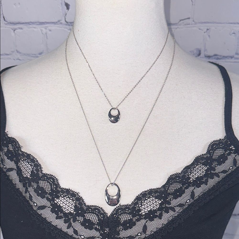 ✨ Two-Strand Silver Layering Necklace - Bought at Nordstrom, New Without Tag